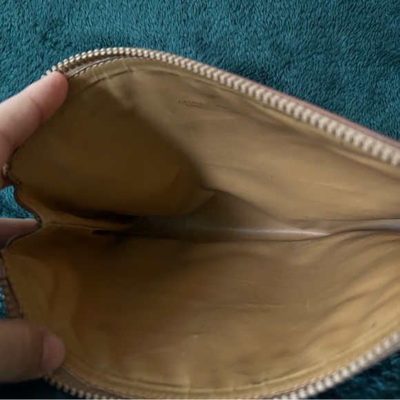 Celine Brown and Tan Clutch Bag